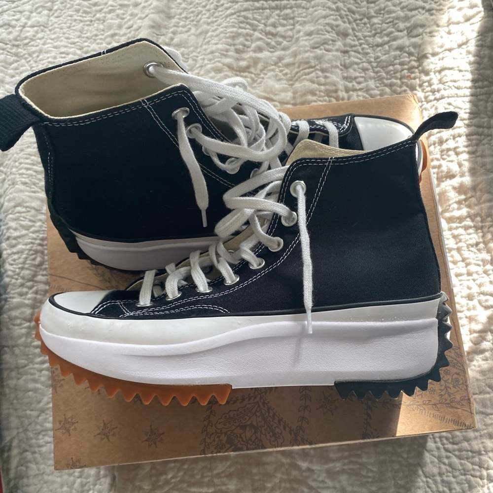 Converse Run Star Hike High Tops Black Womens 9
